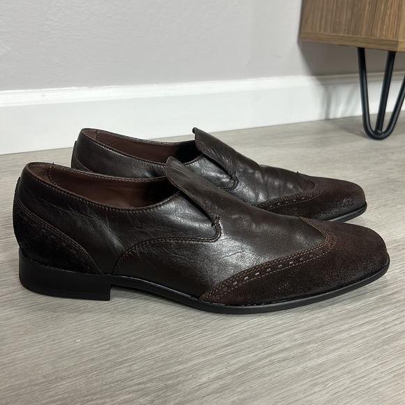 Hugo Boss • mens winged tip loafer leather dress shoes main image 10